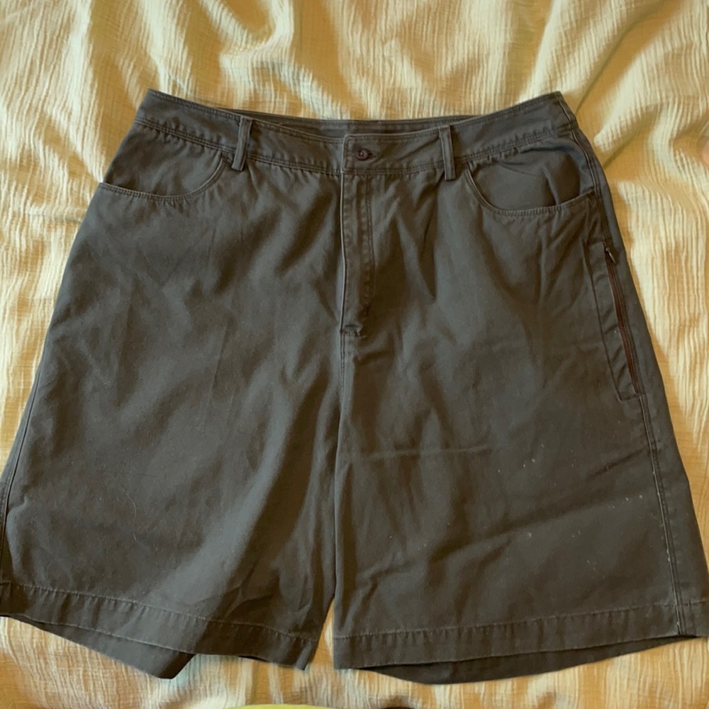 Allegheny Trail forest green 100% cotton shorts